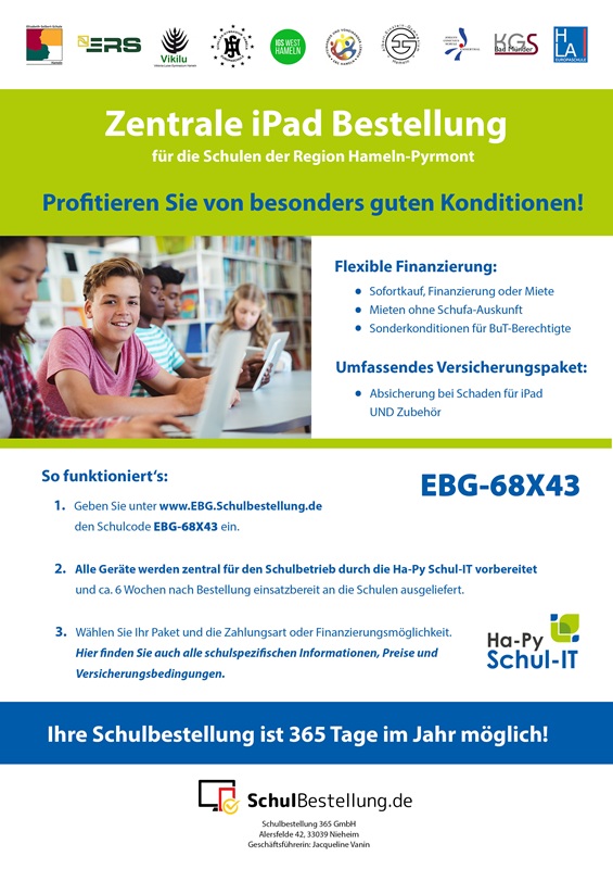 EBG IGS NORD Flyer Schulbestellungen